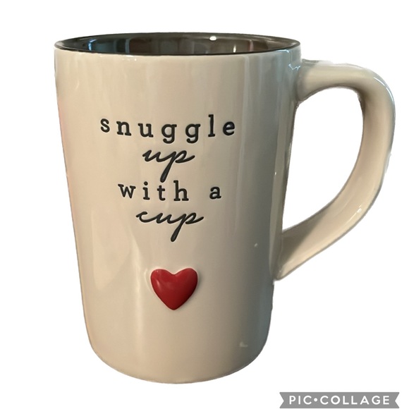 Demdaco Kitchen Copy Demdaco Snuggle Up With A Cup Beige Coffee Mug